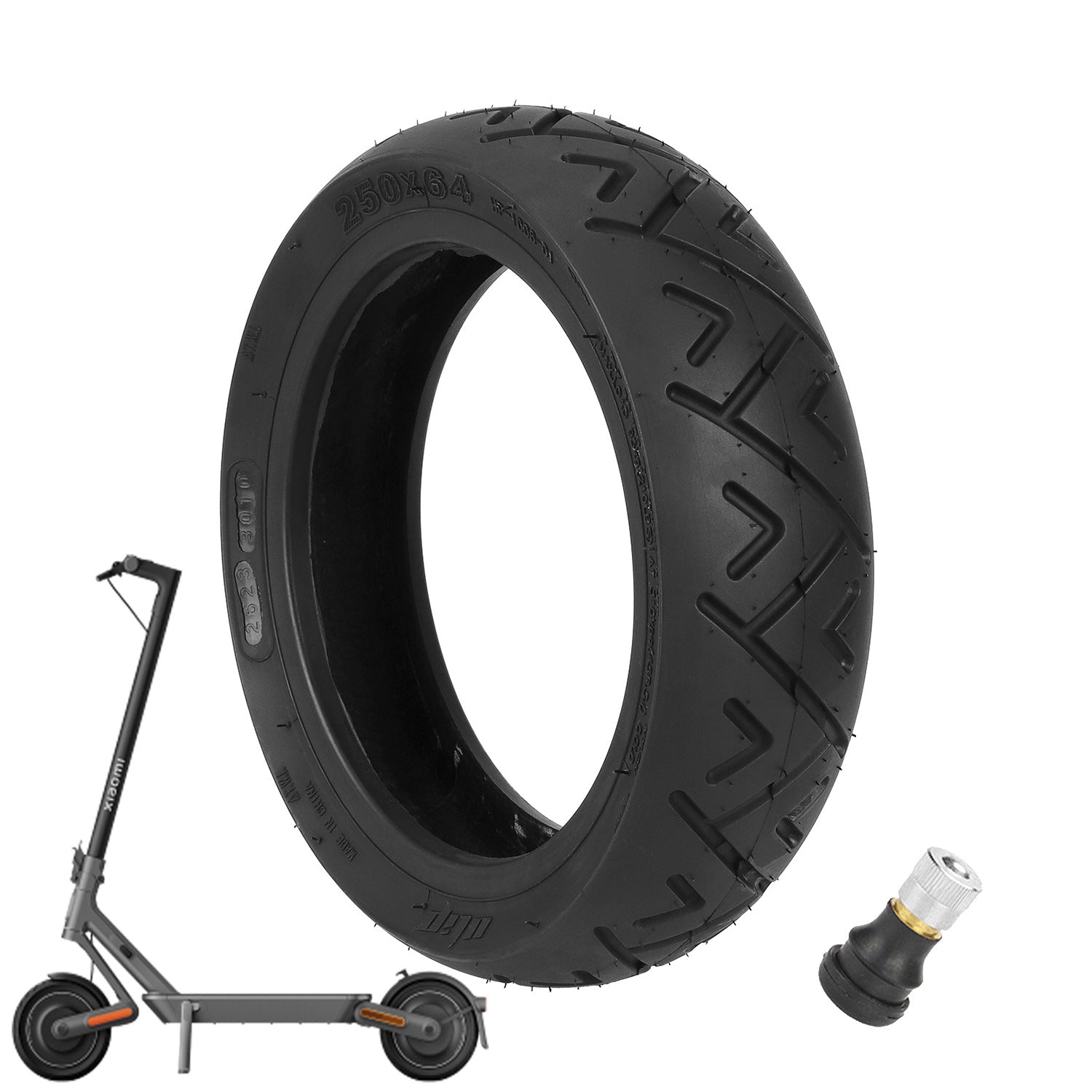 ULIP For Xiaomi Electric Scooter 4 Ultra / 4 Lite Rubber Vacuum Tire with Air Nozzle ULIP For Xiaomi Electric Scooter 4 Ultra / 4 Lite Rubber Vacuum Tire with Air Nozzle
